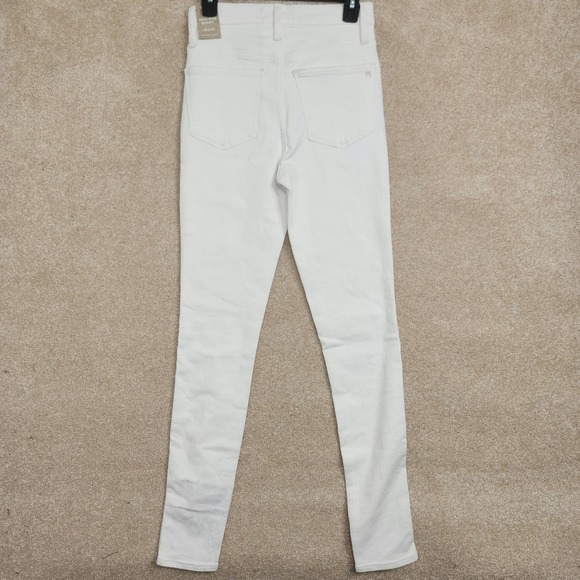 Madewell White 10" High Rise Skinny Jeans Size 26 Tall New - Picture 3 of 9